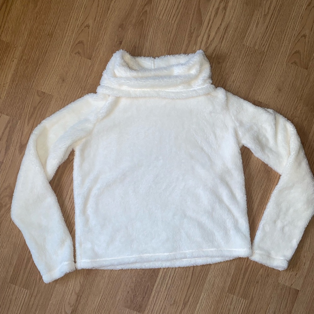 Aerie Soft Cream Turtleneck Sweater